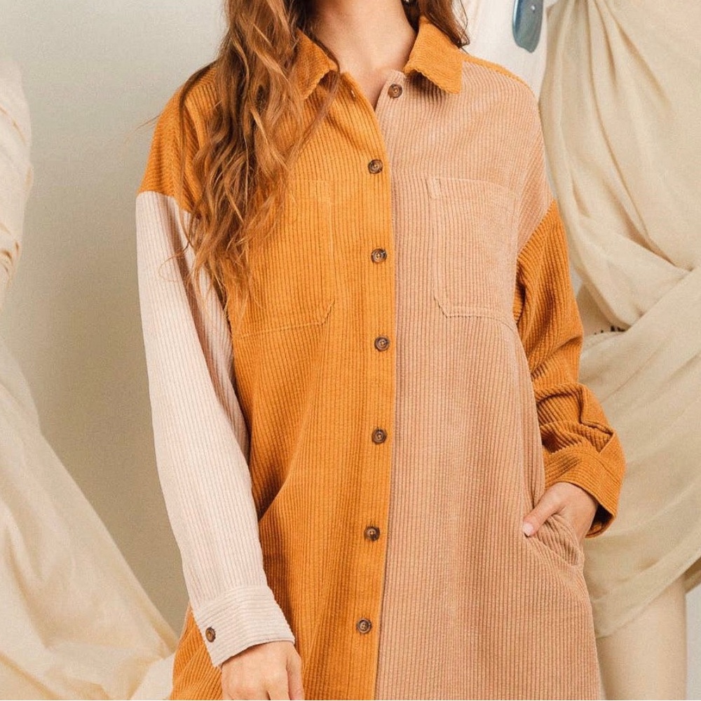 Flannel mini dress